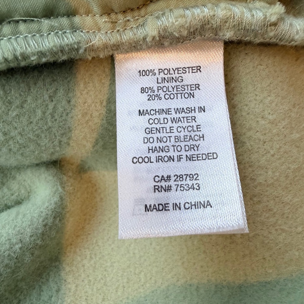 Joie Sage Green Fleece Shacket Jacket Medium‎ Oversized Button Front Chartreuse - Picture 5 of 6